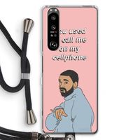 Hotline bling: Sony Xperia 1 III Transparant Hoesje met koord