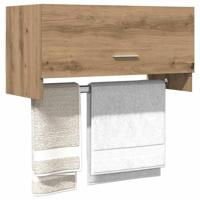 Kledingkast 70x32,5x35 cm bewerkt hout artisanaal eikenkleur