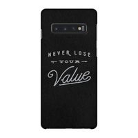 Never lose your value: Samsung Galaxy S10 4G Volledig Geprint Hoesje
