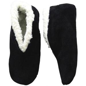 Bernardino Spaanse sloffen/pantoffels - voor dames/heren - zwart - suede