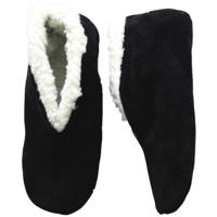 Bernardino Spaanse sloffen/pantoffels - voor dames/heren - zwart - suede Bernardino Spaanse sloffen/pantoffels - voor dames/heren - zwart - suede