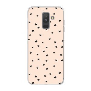 Kleine kattenkopjes: Samsung Galaxy A6 Plus (2018) Transparant Hoesje