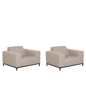 Beliani ROVIGO - Fauteuil-Beige-Polyester