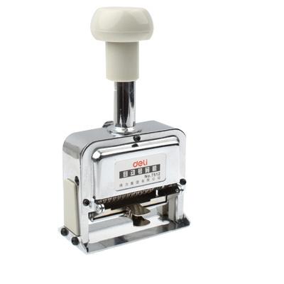 High Performance metalen materiaal automatische nummering machine (12 code) (zilver)