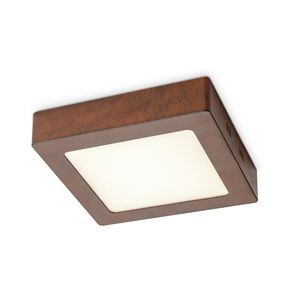 Home sweet home LED plafondlamp Ska 17 vierkant - roest