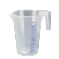 Maatbeker - 1 liter - transparant - kunststof - litermaat