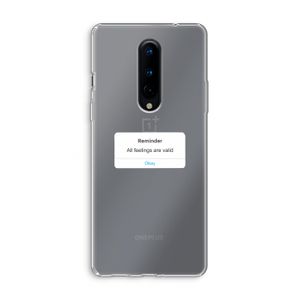 Reminder: OnePlus 8 Transparant Hoesje