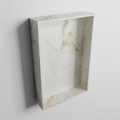 MONDIAZ EASY Nis 44,5x29,5 cm in solid surface kleur Frappe. 1 vak geschikt voor in- of opbouw Mondiaz