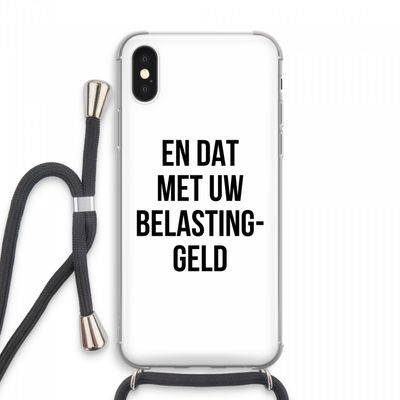 Belastinggeld: iPhone XS Max Transparant Hoesje met koord