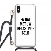 Belastinggeld: iPhone XS Max Transparant Hoesje met koord
