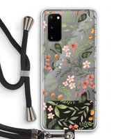 Sweet little flowers: Samsung Galaxy S20 Transparant Hoesje met koord