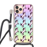Musketon Unicorn: iPhone 11 Pro Transparant Hoesje met koord
