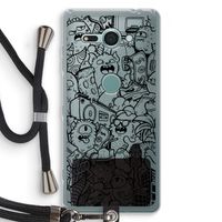 Vexx Black City : Sony Xperia XZ2 Compact Transparant Hoesje met koord