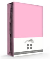 Dubbel Geweven Hoeslaken Roze Home Care -140 x 200/220 cm