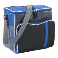 Koelbox/koeltas XL blauw/zwart 12 liter   -