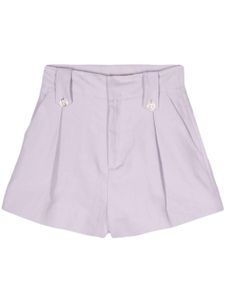 TWINSET short en sergé à pinces - Violet