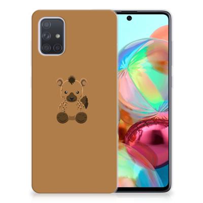 Samsung Galaxy A71 Telefoonhoesje met Naam Baby Hyena Samsung Galaxy A71 Telefoonhoesje met Naam Baby Hyena