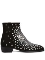 Giuseppe Zanotti bottines Fabyen à ornements en cristal - Noir