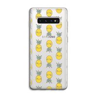 Ananas: Samsung Galaxy S10 4G Transparant Hoesje