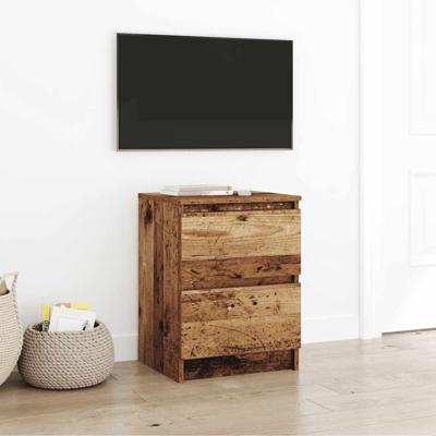 Tv-meubel 40x35x54 cm spaanplaat oud hout