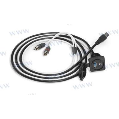 JLM-XMD-USB/3.5MM-PN - JL Audio 3,5 mm audio-aansluiting en USB-poort f