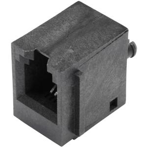 BEL Stewart Connectors SS65400-001F Modulaire inbouwbus verticaal niet-afgeschermd met flens Bus, inbouw verticaal Aantal polen: 4P4C Zwart 1 stuk(s)