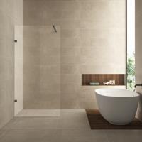 Inloopdouche Wiesbaden Less 120x200 cm 8 mm Nano Helder Glas Gunmetal