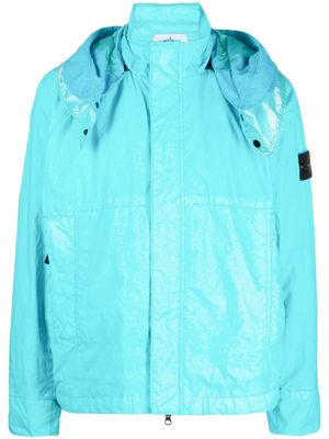 Stone Island veste légère à capuche - Bleu