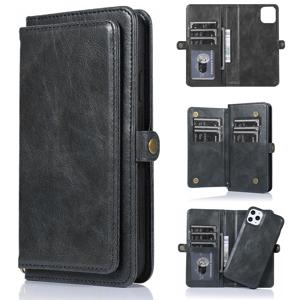 iPhone XS Max hoesje - Bookcase - Afneembaar 2 in 1 - Backcover - Pasjeshouder - Portemonnee - Kunstleer - Zwart