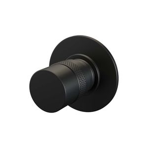 Inbouwstopkraan Brauer Black Edition Rond Mat Zwart (Inclusief Inbouwdeel)