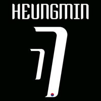 Heungmin 7 (Officiële Zuid-Korea Away Bedrukking 2024-2025) - thumbnail