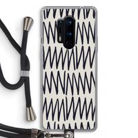 Marrakech Zigzag: OnePlus 8 Pro Transparant Hoesje met koord