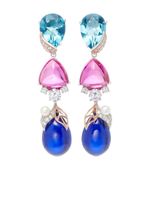 Anabela Chan boucles d'oreilles Berry en or 18ct ornées - Bleu