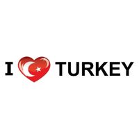 Vakantie sticker I Love Turkije