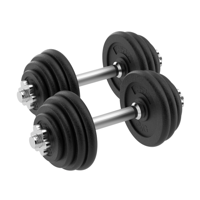 Verstelbare dumbbellset - Focus Fitness - 2 x 15 kg - Gietijzer