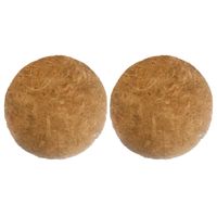 2x stuks inlegvellen kokos voor hanging basket 30 cm - kokosinleggers