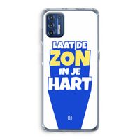 Laat de zon in je hart: Motorola Moto G9 Plus Transparant Hoesje