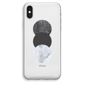 Marmeren cirkels: iPhone XS Max Transparant Hoesje