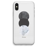 Marmeren cirkels: iPhone XS Max Transparant Hoesje