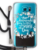 Diamonds: Samsung Galaxy S6 Transparant Hoesje met koord