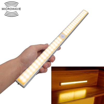 2.8 w 60 LEDs warm wit breedbeeld intelligent menselijk lichaam sensor licht LED gang kast licht USB opladen versie