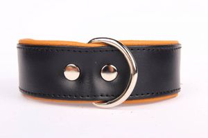 Leren hondenhalsband
