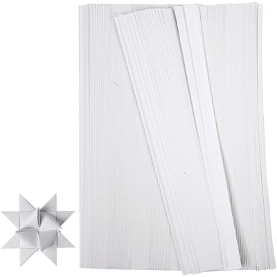 Creativ Company Vlechtstroken, l: 45 cm, b: 15 mm, d 6,5 cm, wit, 500 stroken/ 1 doos