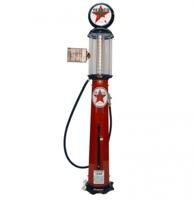 American Texaco 10 Gallon Benzinepomp - Rood & Zwart - Reproductie