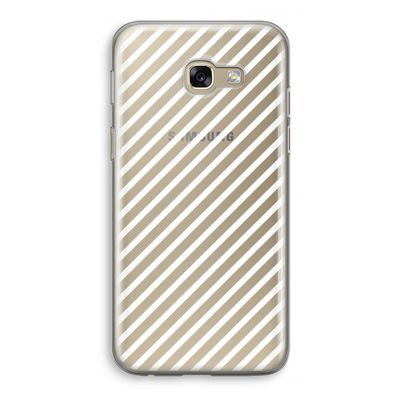 Strepen zwart-wit: Samsung Galaxy A5 (2017) Transparant Hoesje