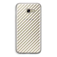 Strepen zwart-wit: Samsung Galaxy A5 (2017) Transparant Hoesje