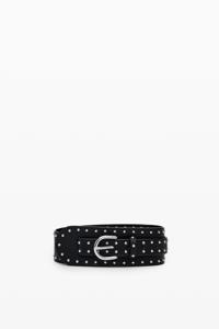 Brede riem met studs - BLACK - 90