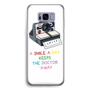 Smile: Samsung Galaxy S8 Transparant Hoesje