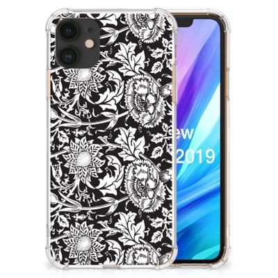 Apple iPhone 11 Case Black Flowers Apple iPhone 11 Case Black Flowers