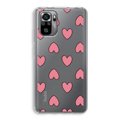 Ondersteboven verliefd: Xiaomi Redmi Note 10S Transparant Hoesje